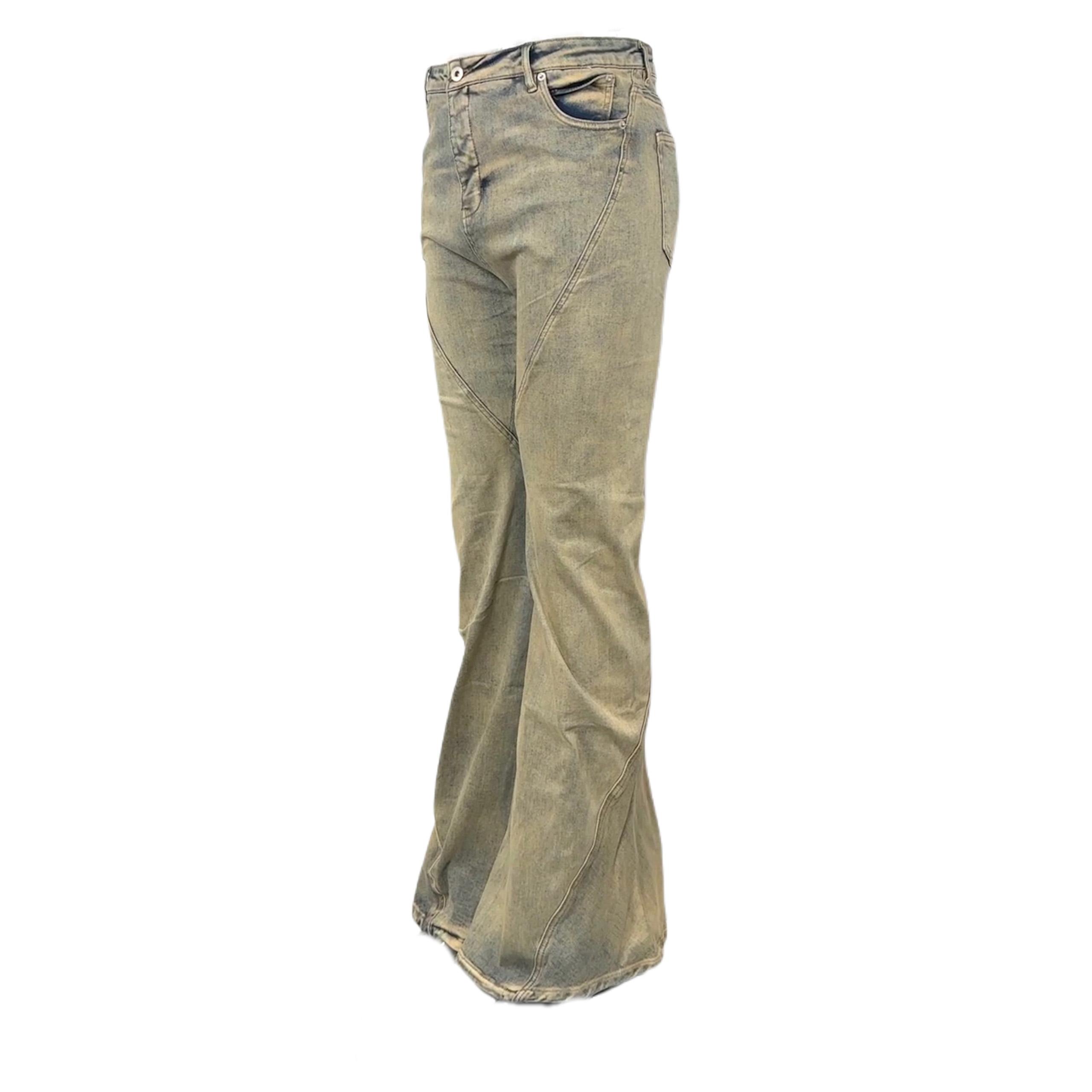 Rick Owens DRKSHDW Gray Porterville Bias Bootcut Jeans - FashionPlug