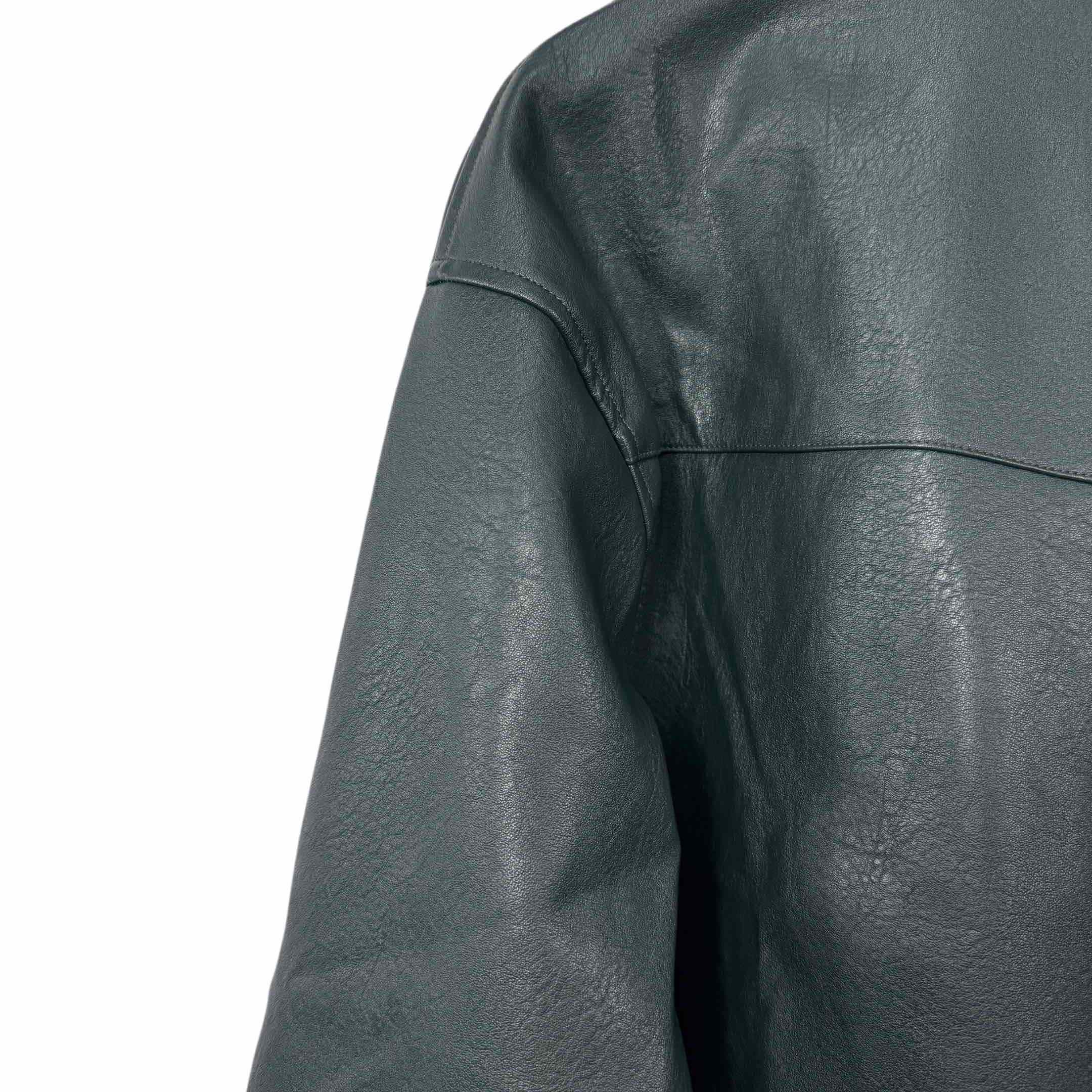 Enfants Riches Deprimes Green Western Leather Jacket - FashionPlug