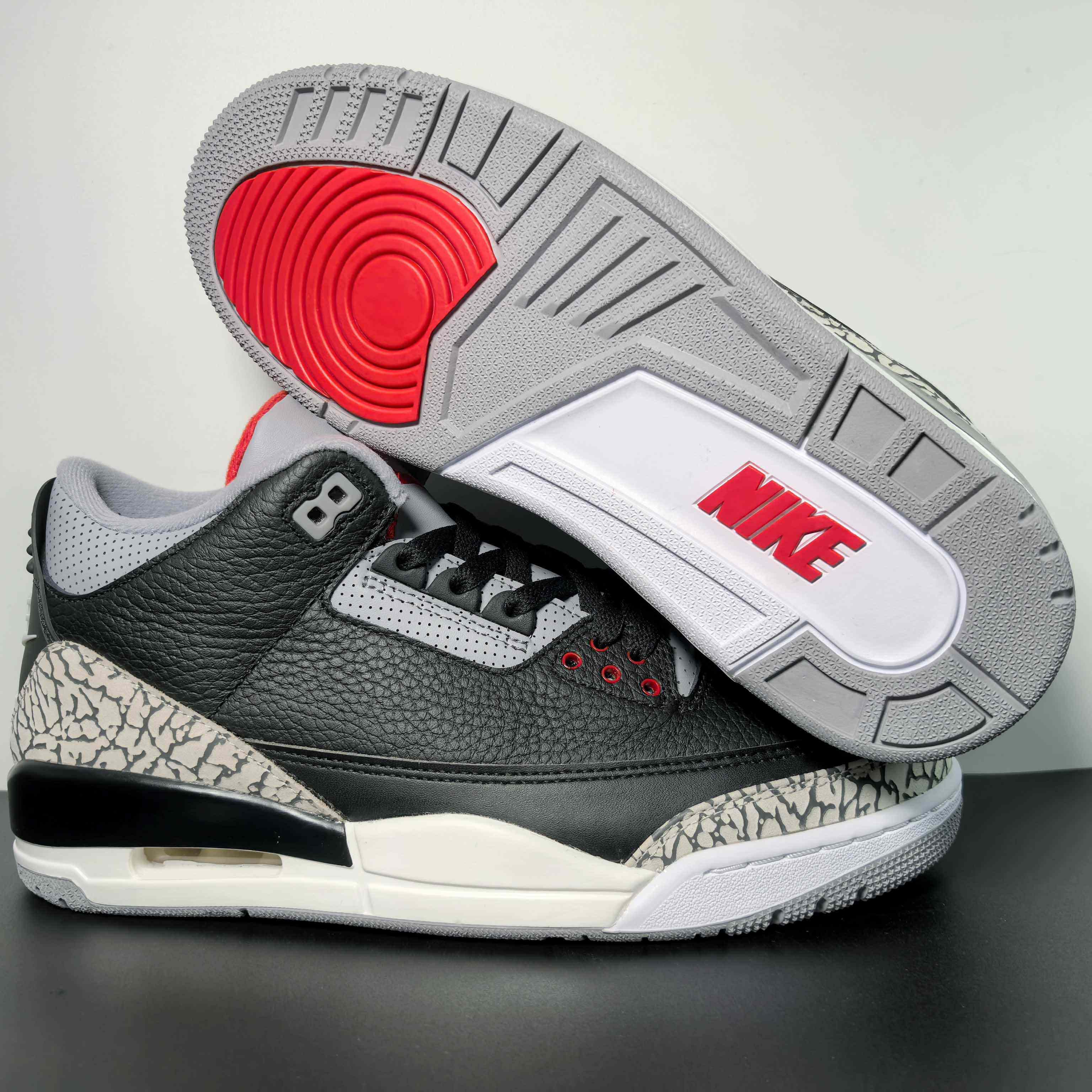Air Jordan 3 OG “Black Cement Basketball Shoes     854262-001  - FashionPlug