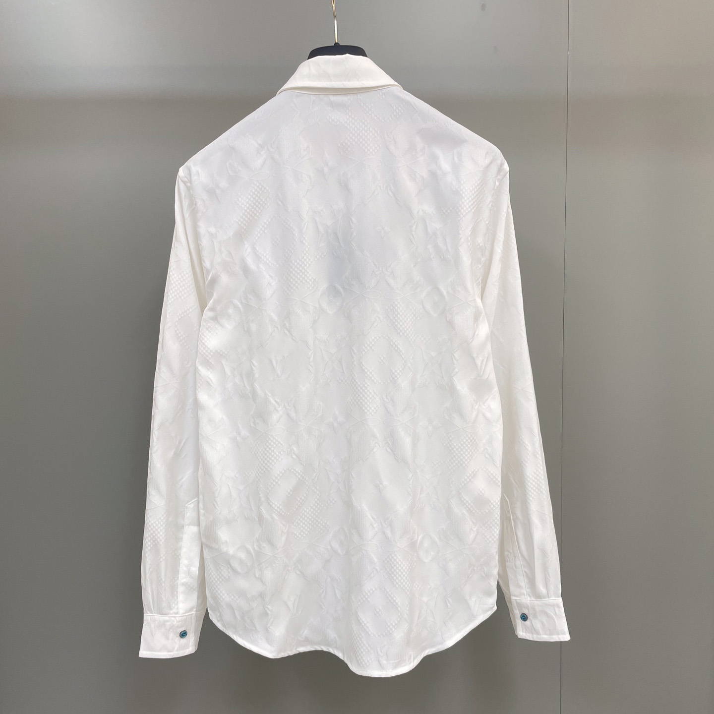 Louis Vuitton Long-Sleeved Jacquard Silk Shirt - FashionPlug