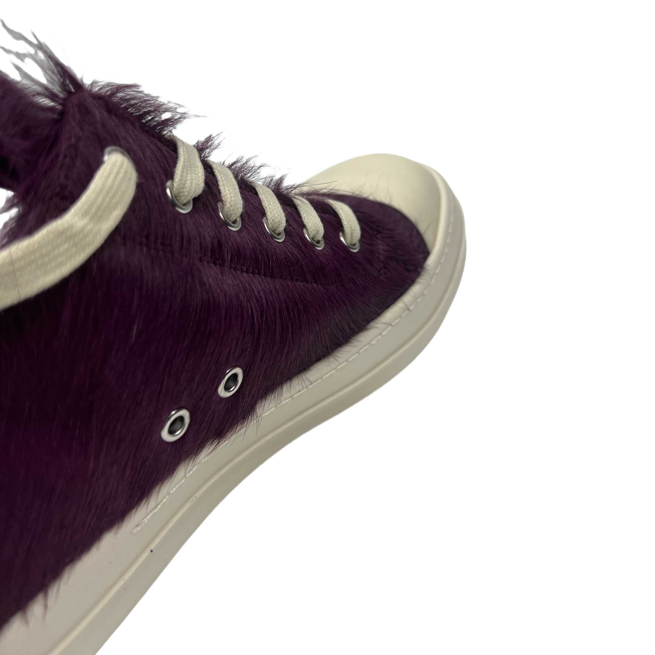Rick Owens Luxor Low 'Amethyst Pony' Sneakers - FashionPlug