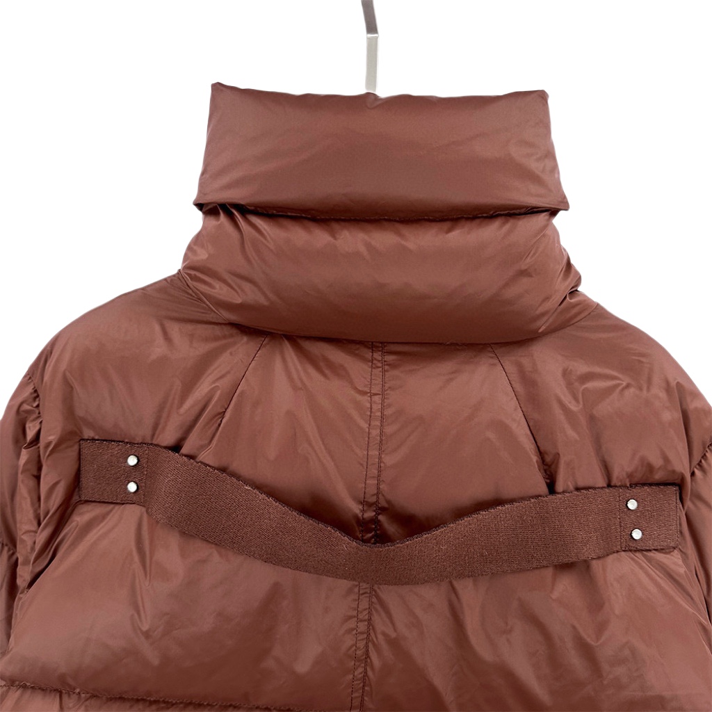Rick Owens Brown Porterville Turtle Down Jacket - FashionPlug