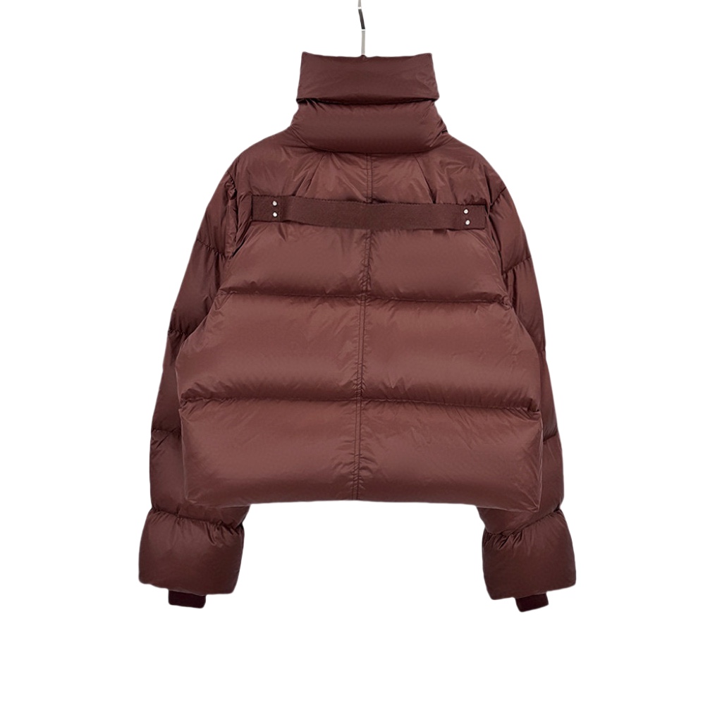 Rick Owens Brown Porterville Turtle Down Jacket - FashionPlug