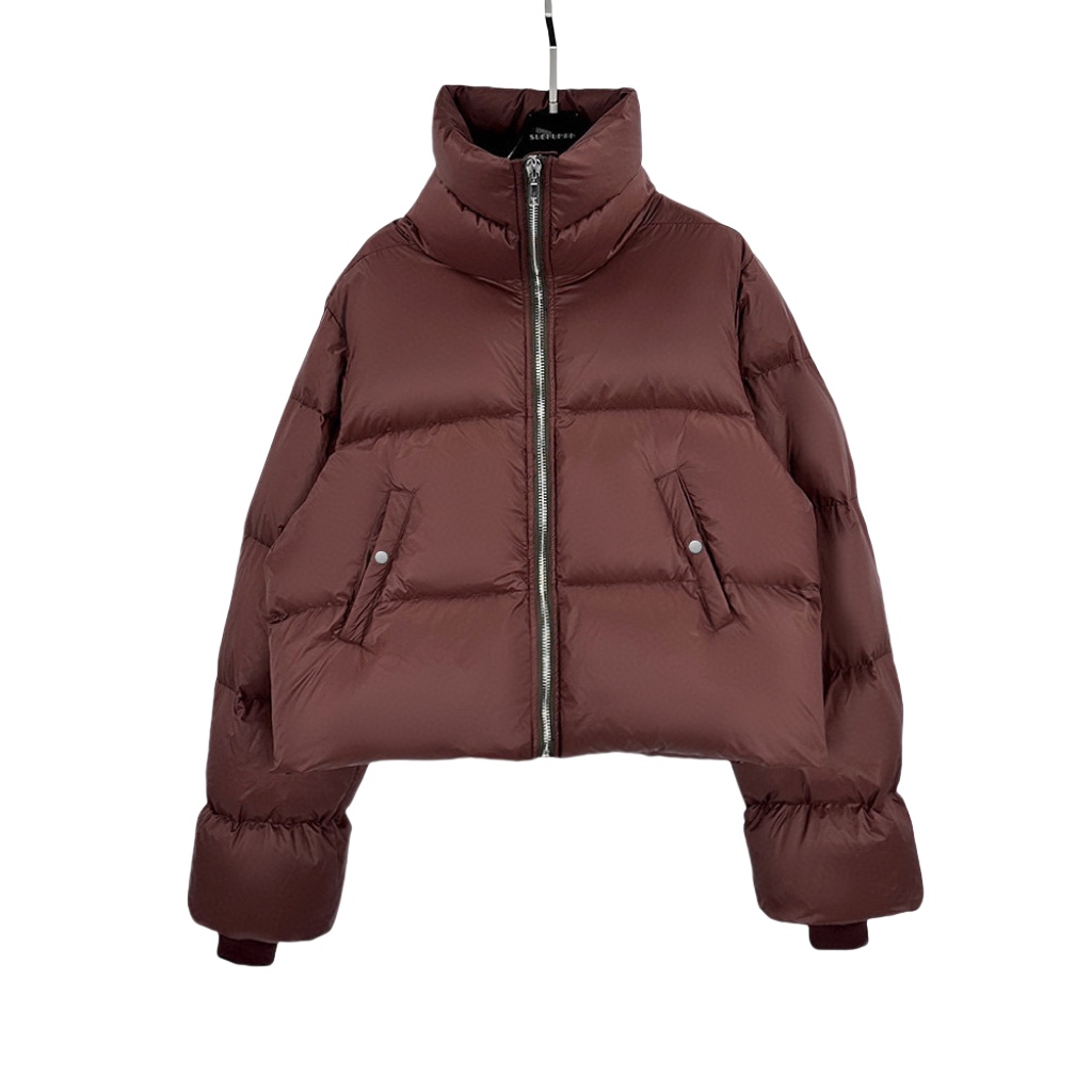 Rick Owens Brown Porterville Turtle Down Jacket - FashionPlug