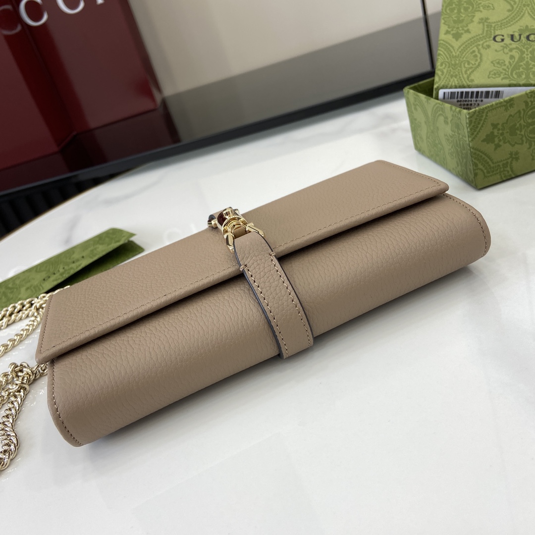 Gucci Jackie 1961 Chain Wallet - FashionPlug
