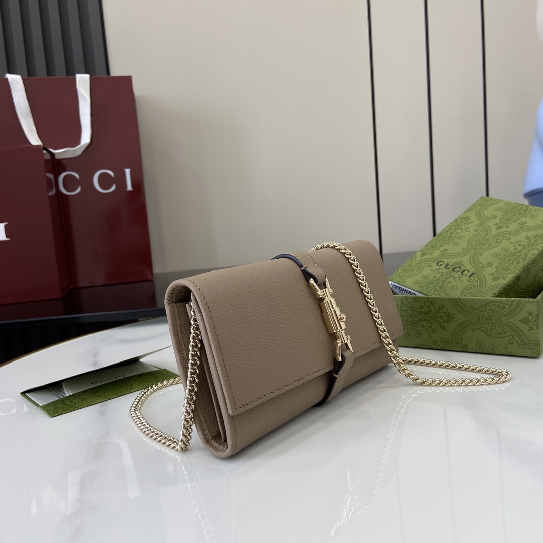 Gucci Jackie 1961 Chain Wallet - FashionPlug