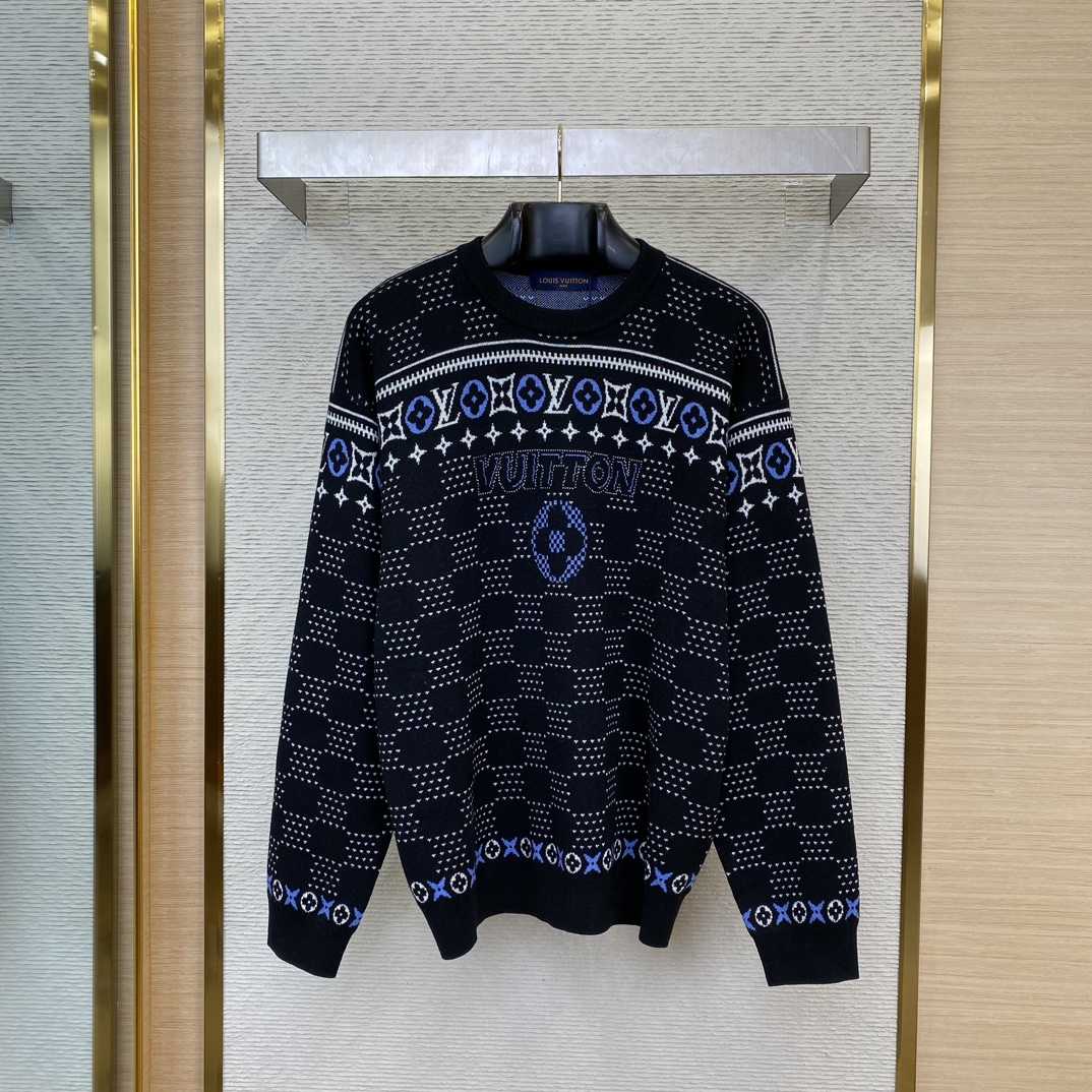 Louis Vuitton Jacquard Wool Pullover   1AGJU8 - FashionPlug