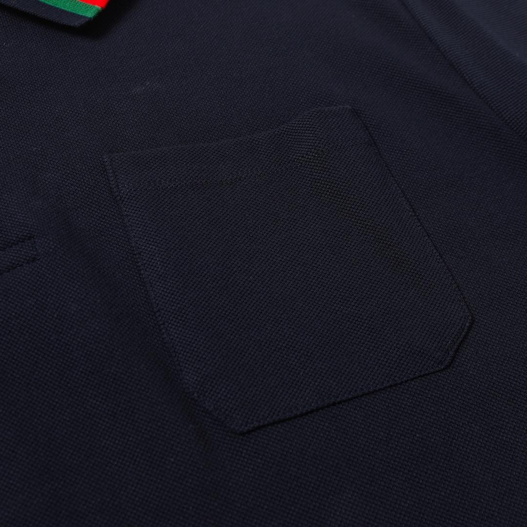 Gucci Cotton Polo Shirt With Web - FashionPlug