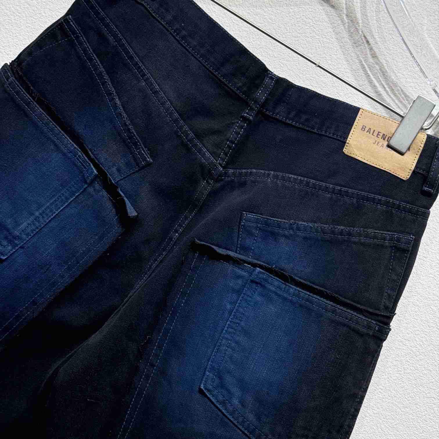 Balenciaga Double Knee Pants In Dark Blue  - FashionPlug