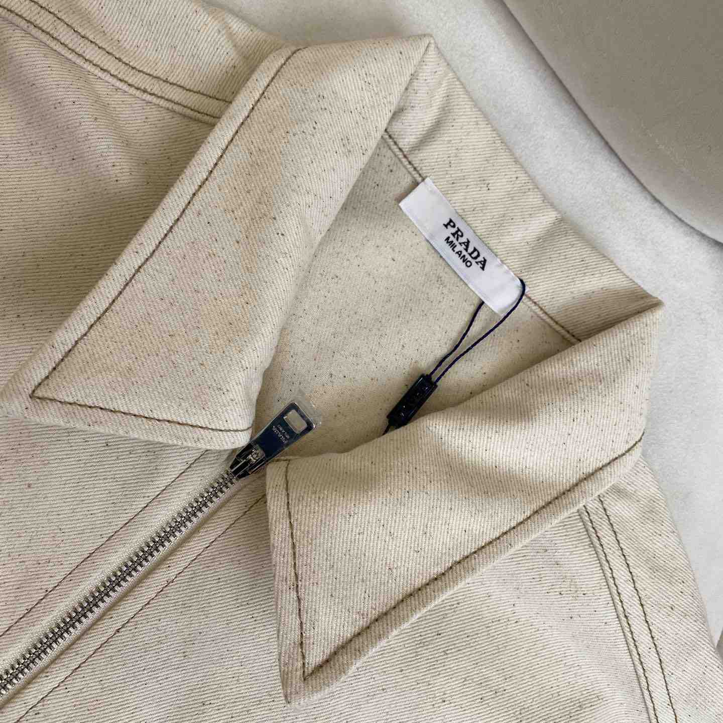 Prada Denim Blouson Jacket - FashionPlug