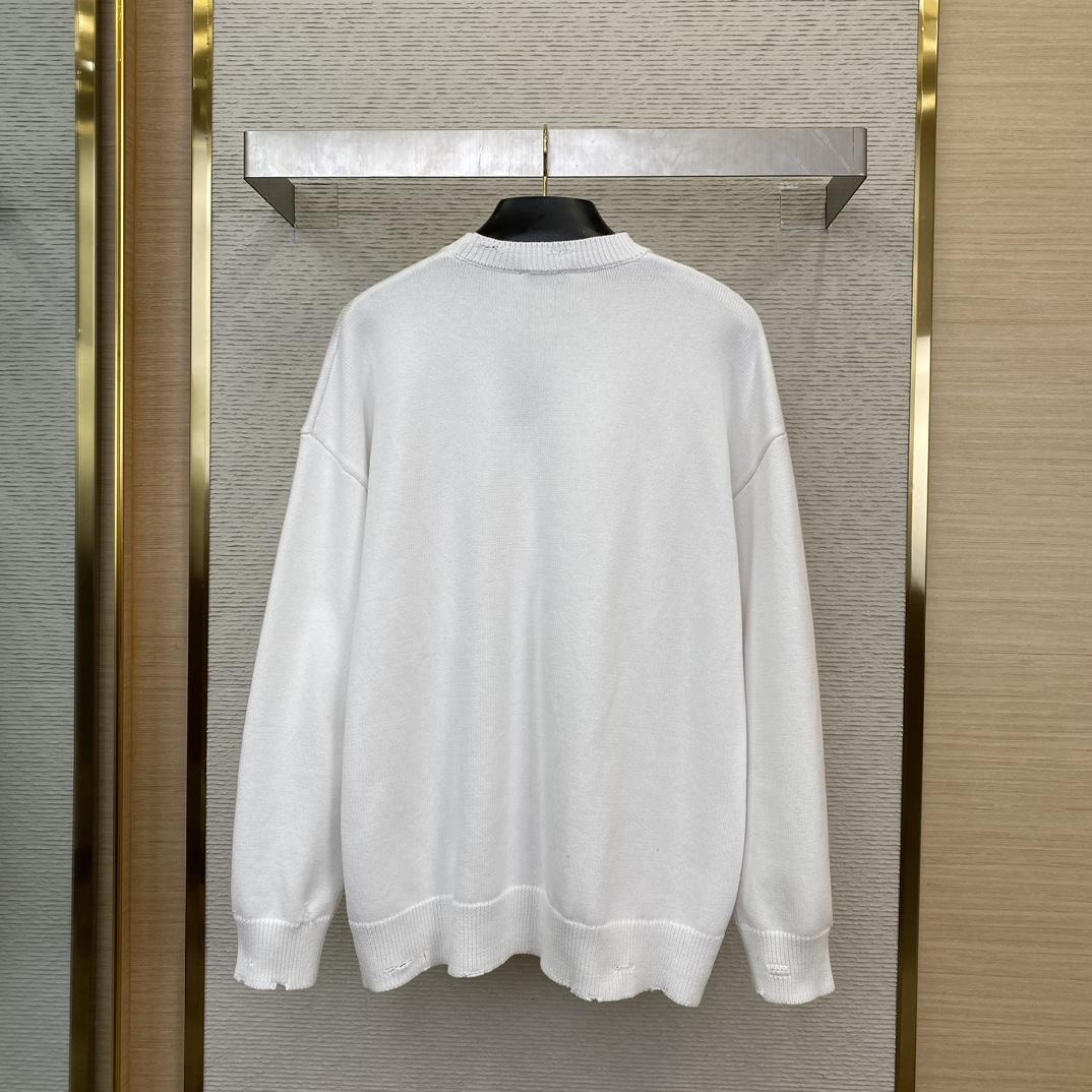 Balenciaga Logo-embossed Sweatshirt - FashionPlug