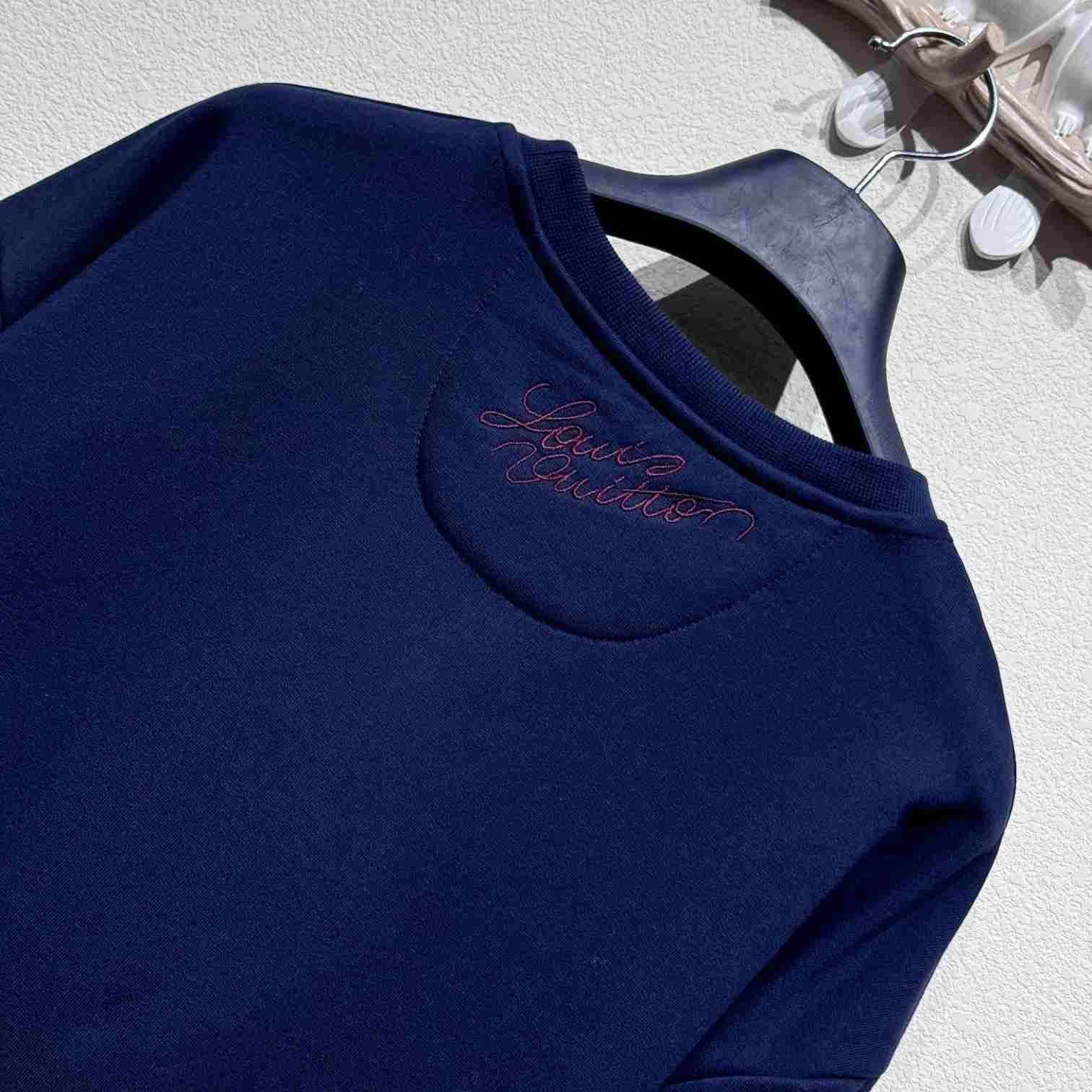 Louis Vuitton Embroidered Cotton Crewneck   1AGJXV - FashionPlug
