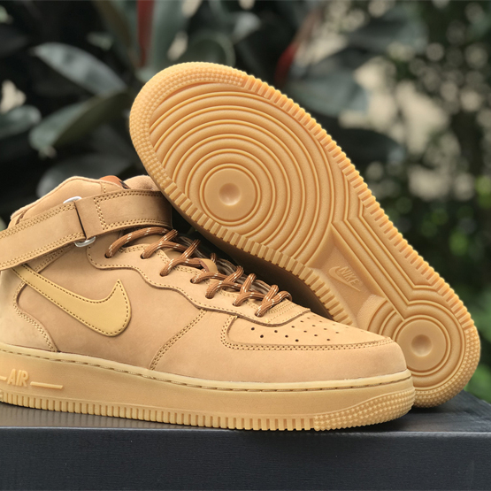 Nike Air Force1 Wheat Sneaker   DJ9158-200  - FashionPlug