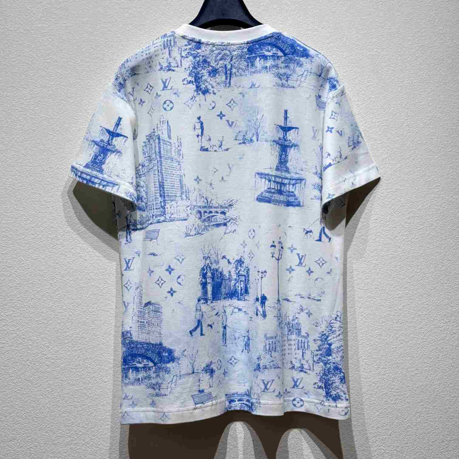 Louis Vuitton Printed Cotton Pique T-Shirt - FashionPlug