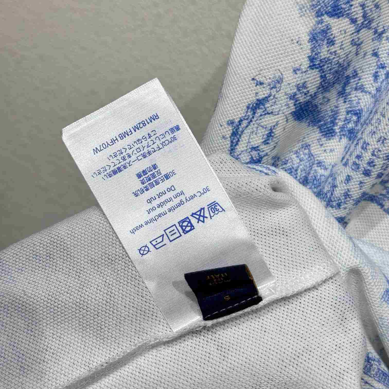 Louis Vuitton Printed Cotton Pique T-Shirt - FashionPlug