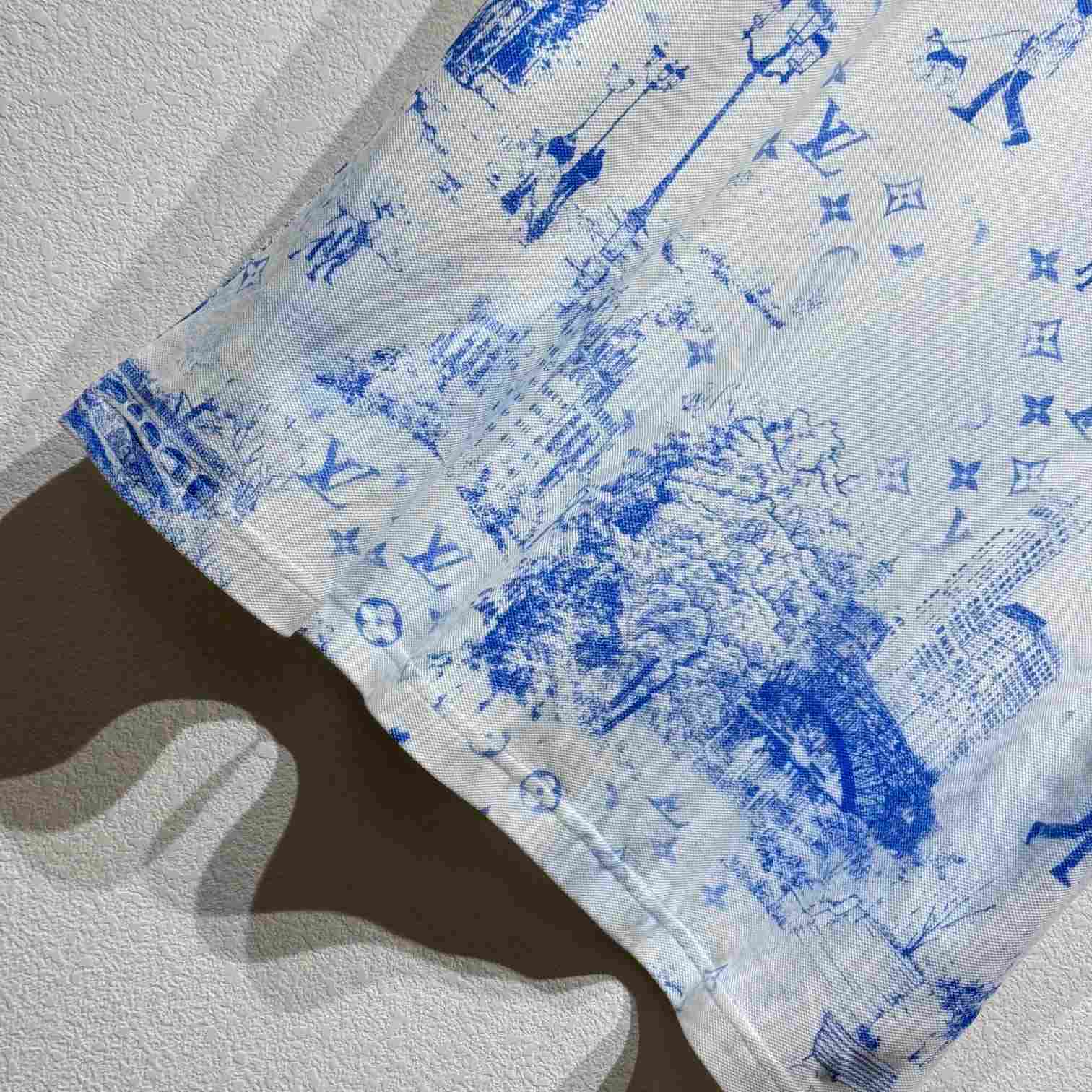 Louis Vuitton Printed Cotton Pique T-Shirt - FashionPlug