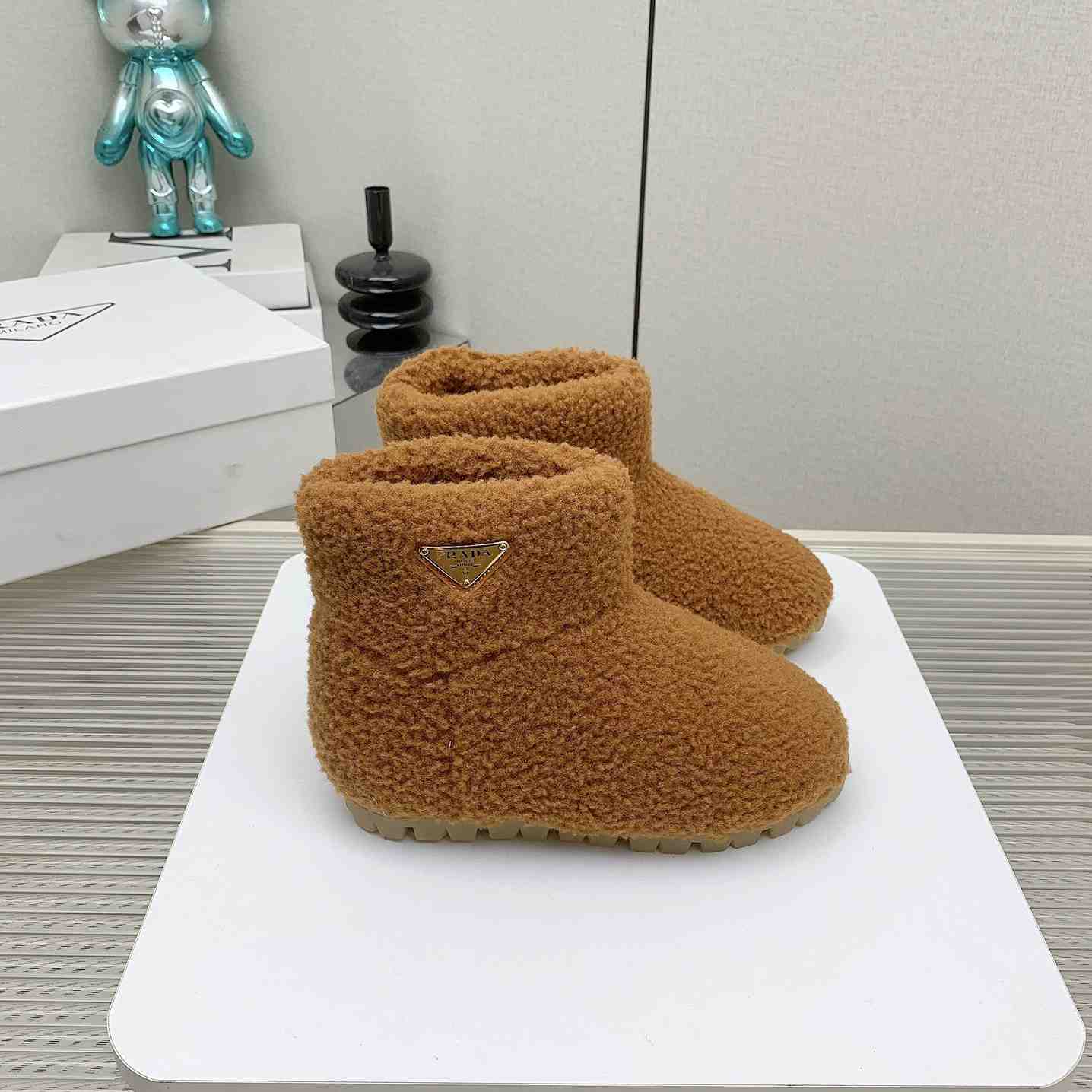 Prada Shearling Booties - FashionPlug
