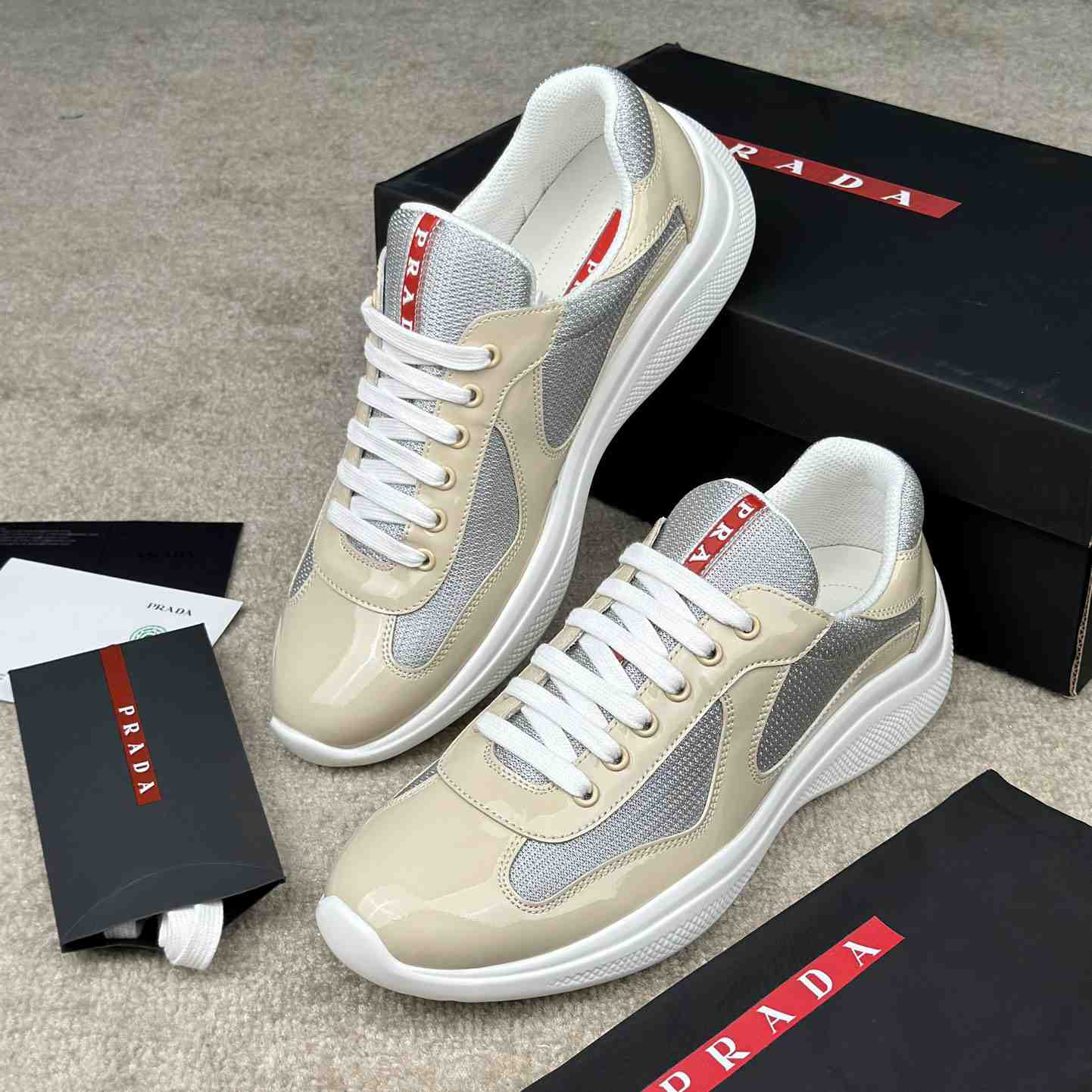 Prada America's Cup Sneakers - FashionPlug