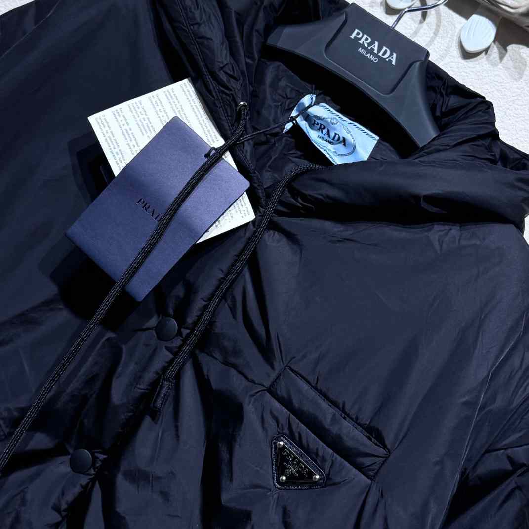 Prada Oversized Light Re-Nylon Raincoat - FashionPlug