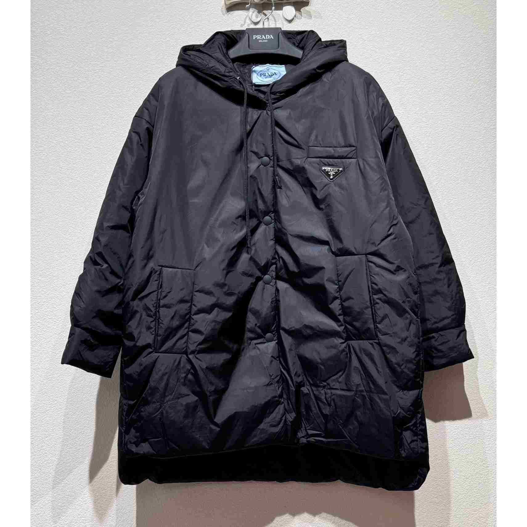 Prada Oversized Light Re-Nylon Raincoat - FashionPlug