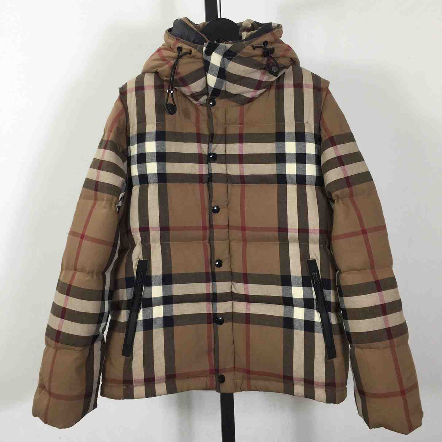 Burberry Check Puffer Jacket - FashionPlug