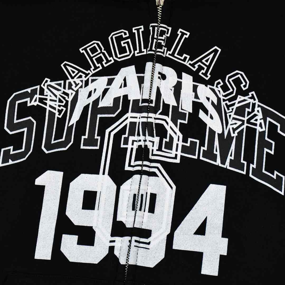 Supreme MM6 Maison Margiela Zip Up Hooded Sweatshirt  - FashionPlug