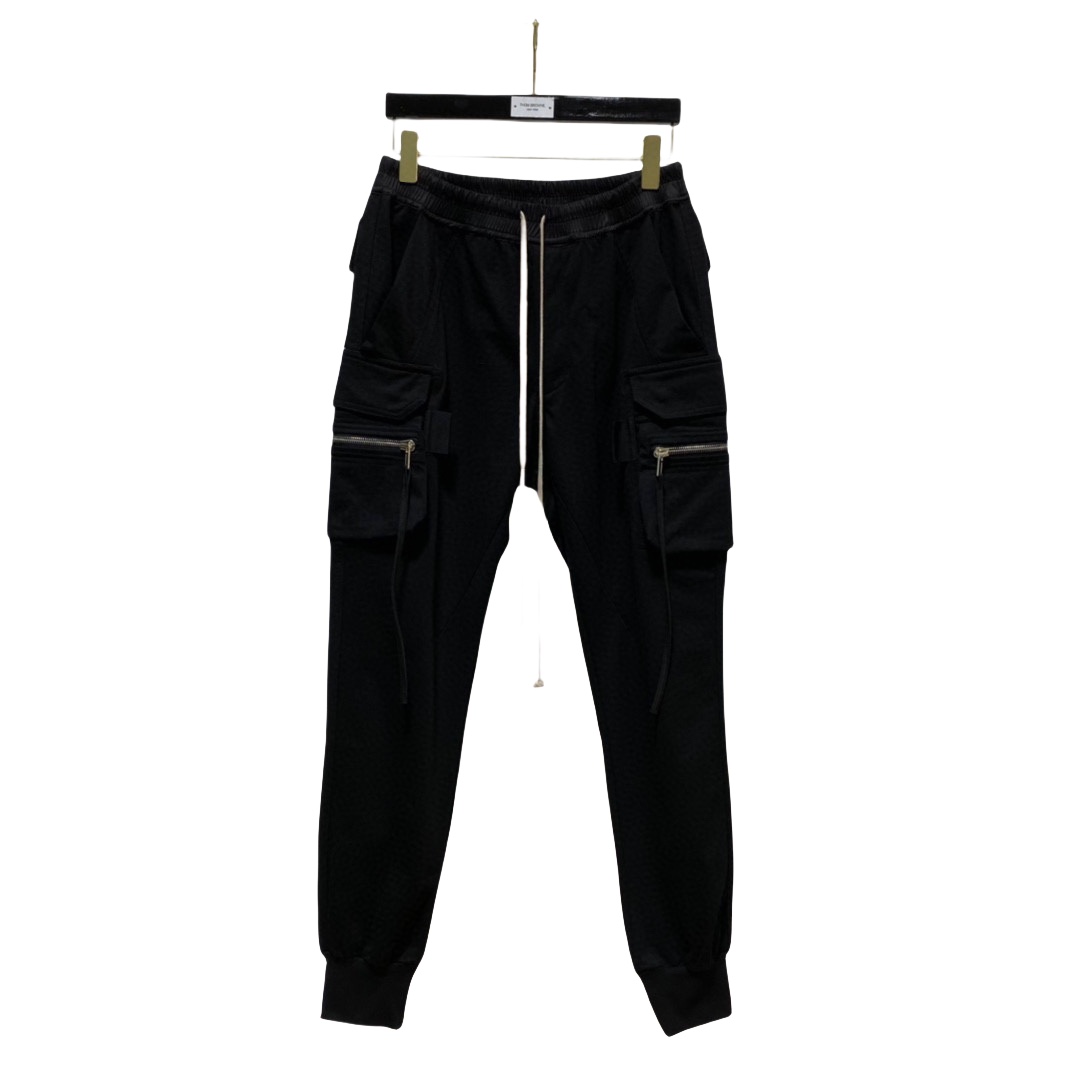 Rick Owens Cotton Jersey Tapered Pants - FashionPlug