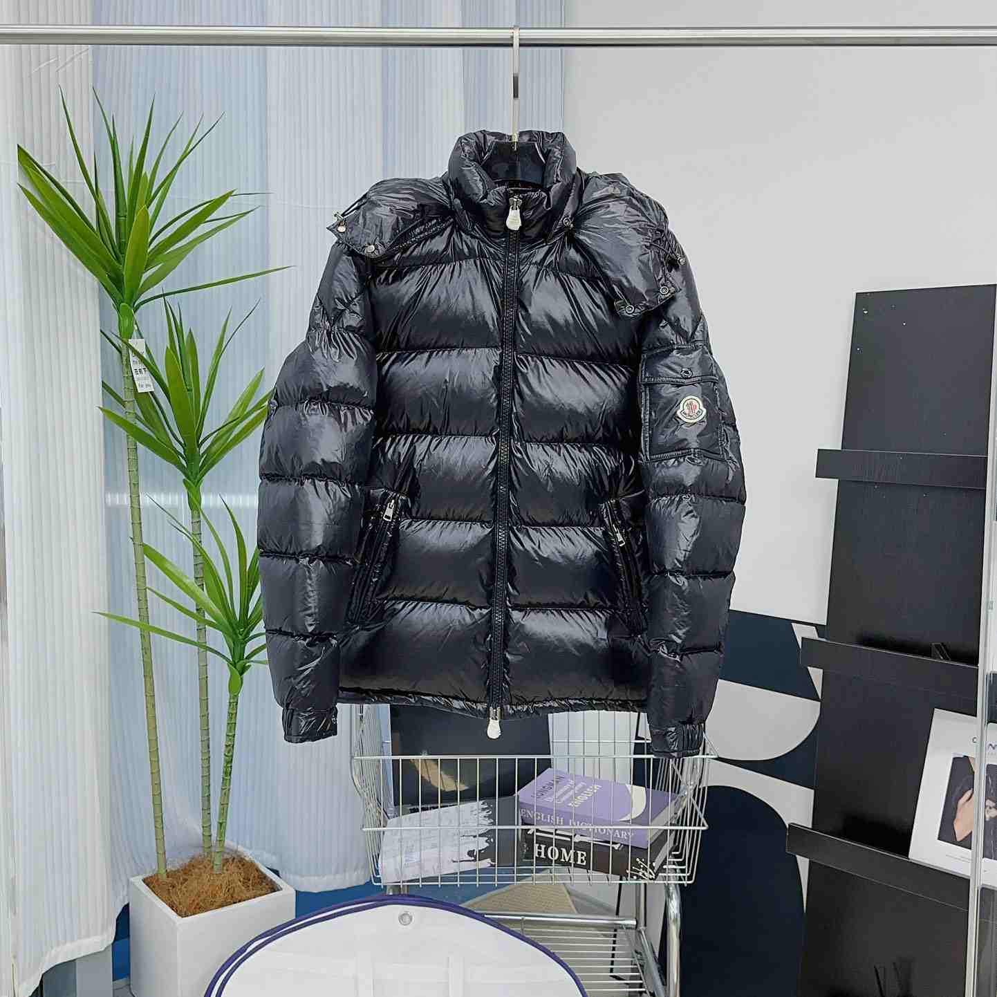 Moncler Maya Hooded Short Down Jacket - FashionPlug