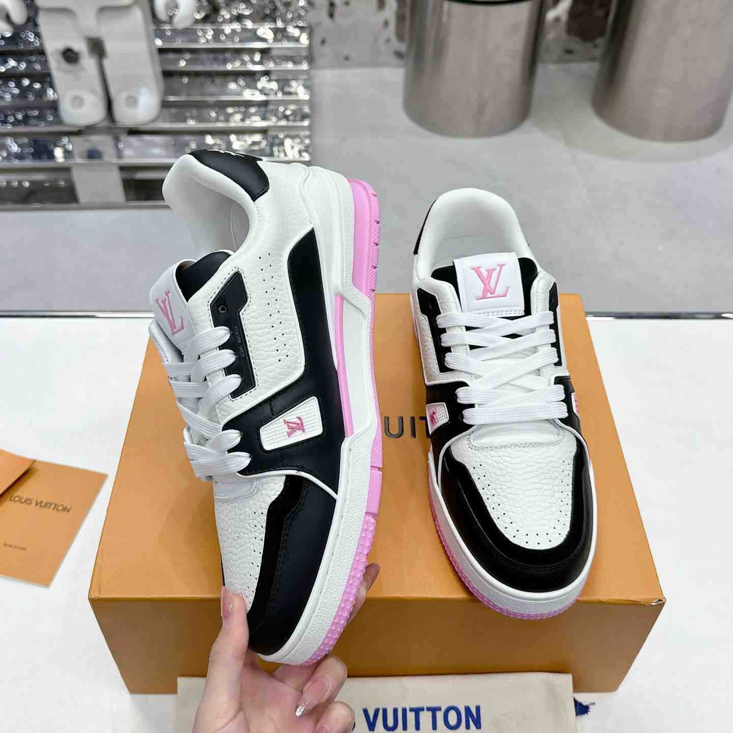 Louis Vuitton LV Trainer Sneaker  1ADDZF - FashionPlug