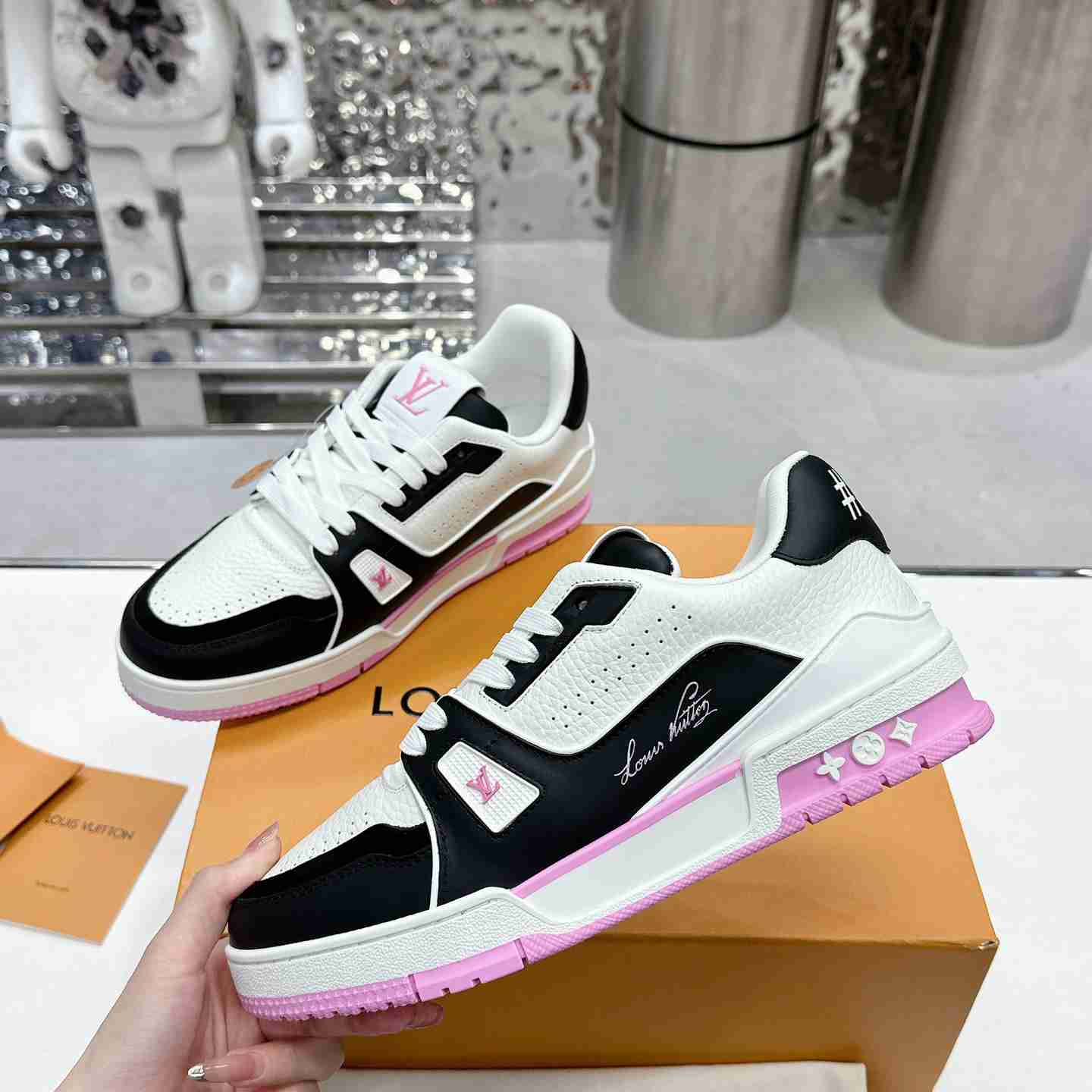 Louis Vuitton LV Trainer Sneaker  1ADDZF - FashionPlug