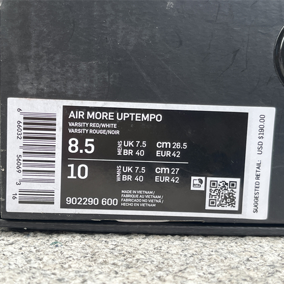 Supreme x Air More Uptempo “Red” Sneakers     902290-600  - FashionPlug