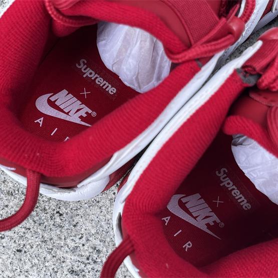 Supreme x Air More Uptempo “Red” Sneakers     902290-600  - FashionPlug