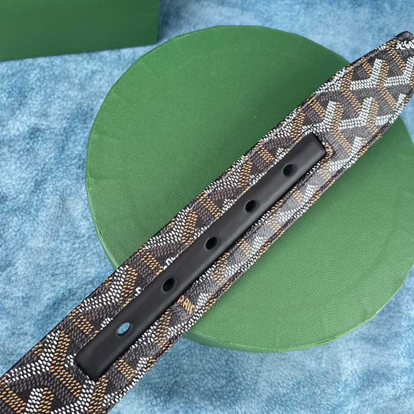 Goyard Paris Leather Mens Belt - FashionPlug