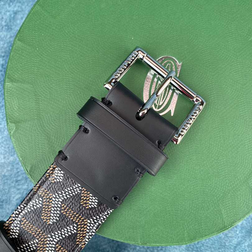 Goyard Paris Leather Mens Belt - FashionPlug