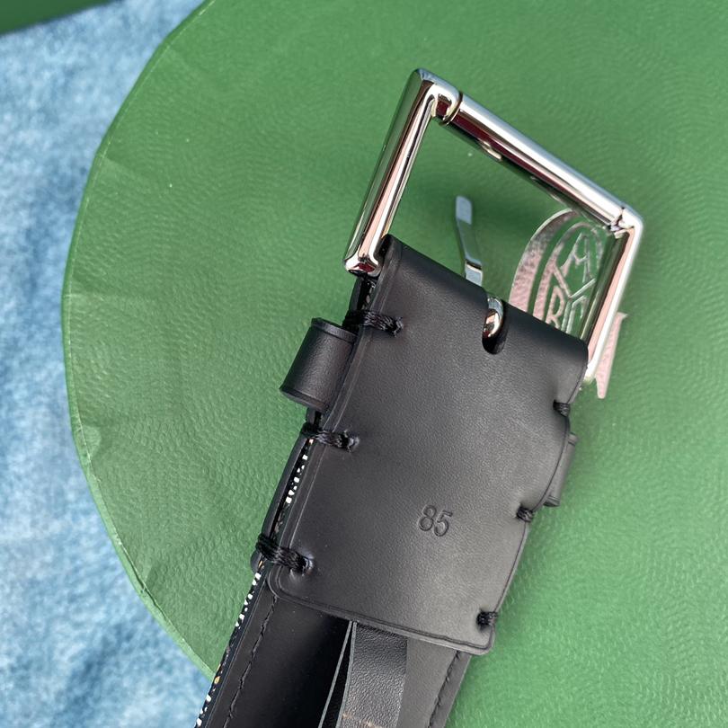 Goyard Paris Leather Mens Belt - FashionPlug