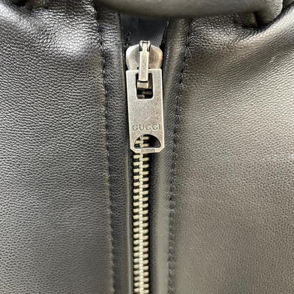 Gucci Leather Jacket - FashionPlug