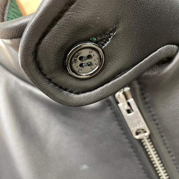 Gucci Leather Jacket - FashionPlug