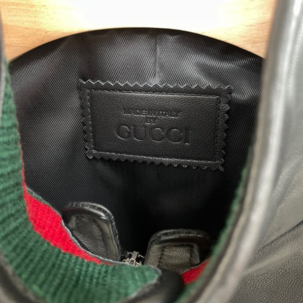 Gucci Leather Jacket - FashionPlug
