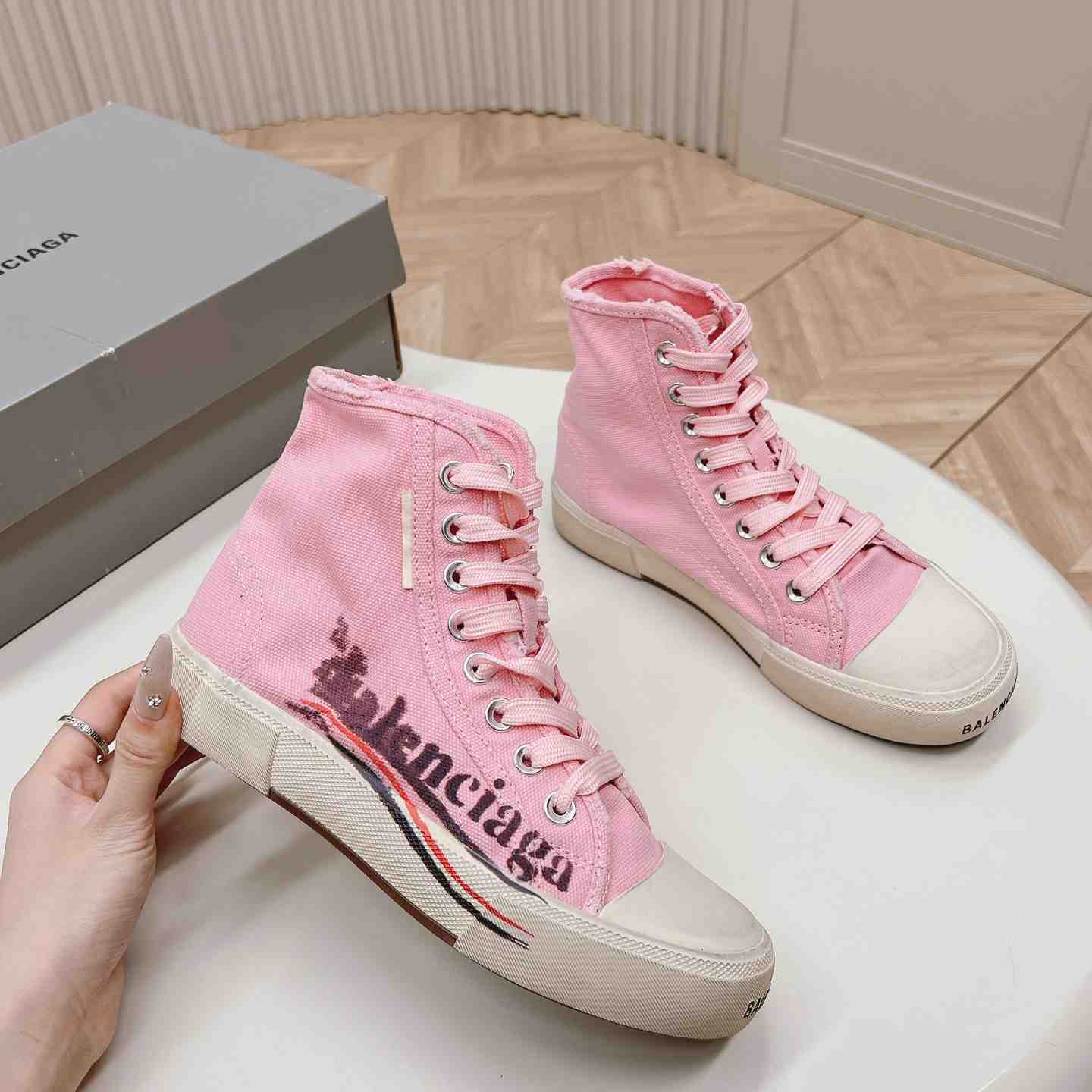 Balenciaga Paris High Top Sneakers - FashionPlug