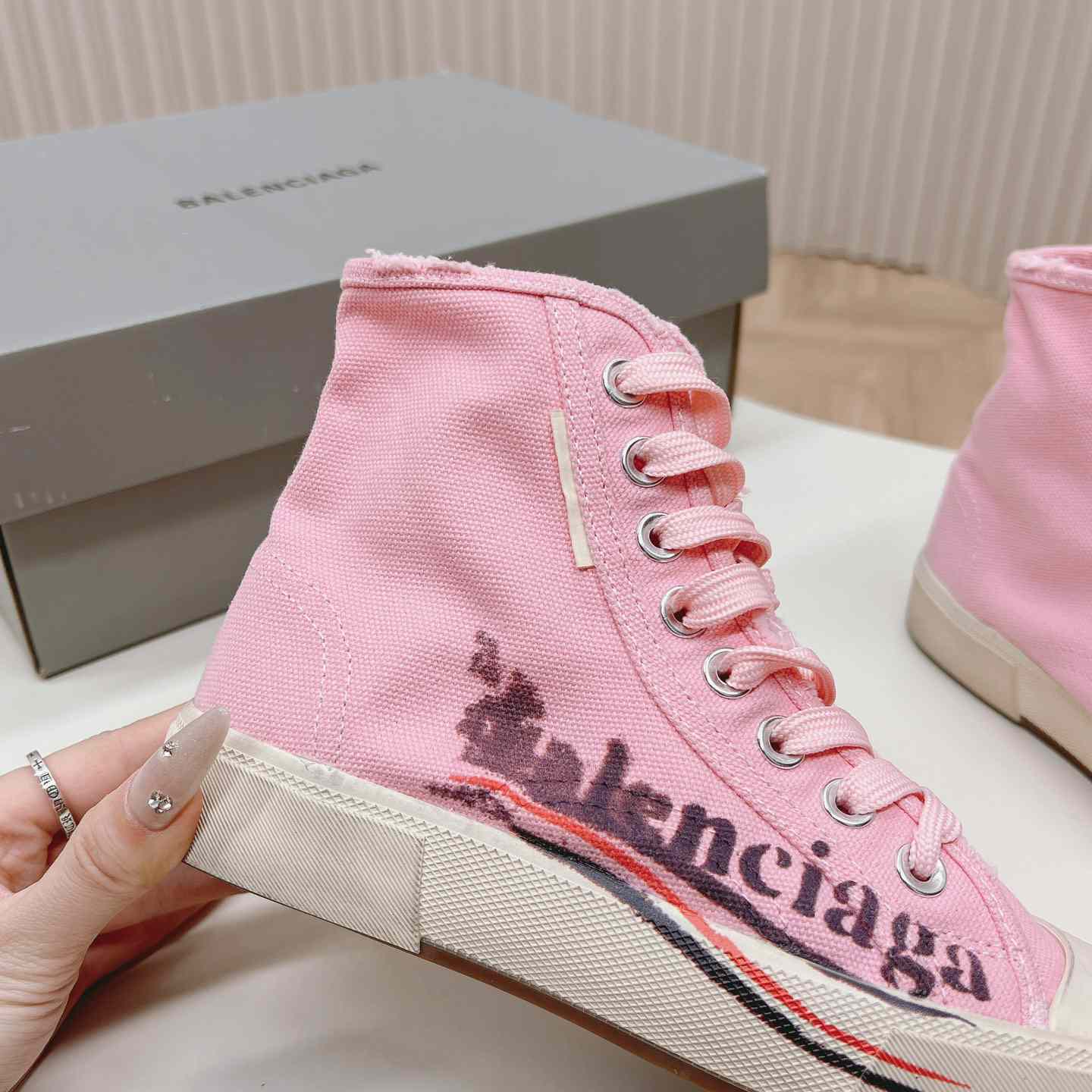 Balenciaga Paris High Top Sneakers - FashionPlug