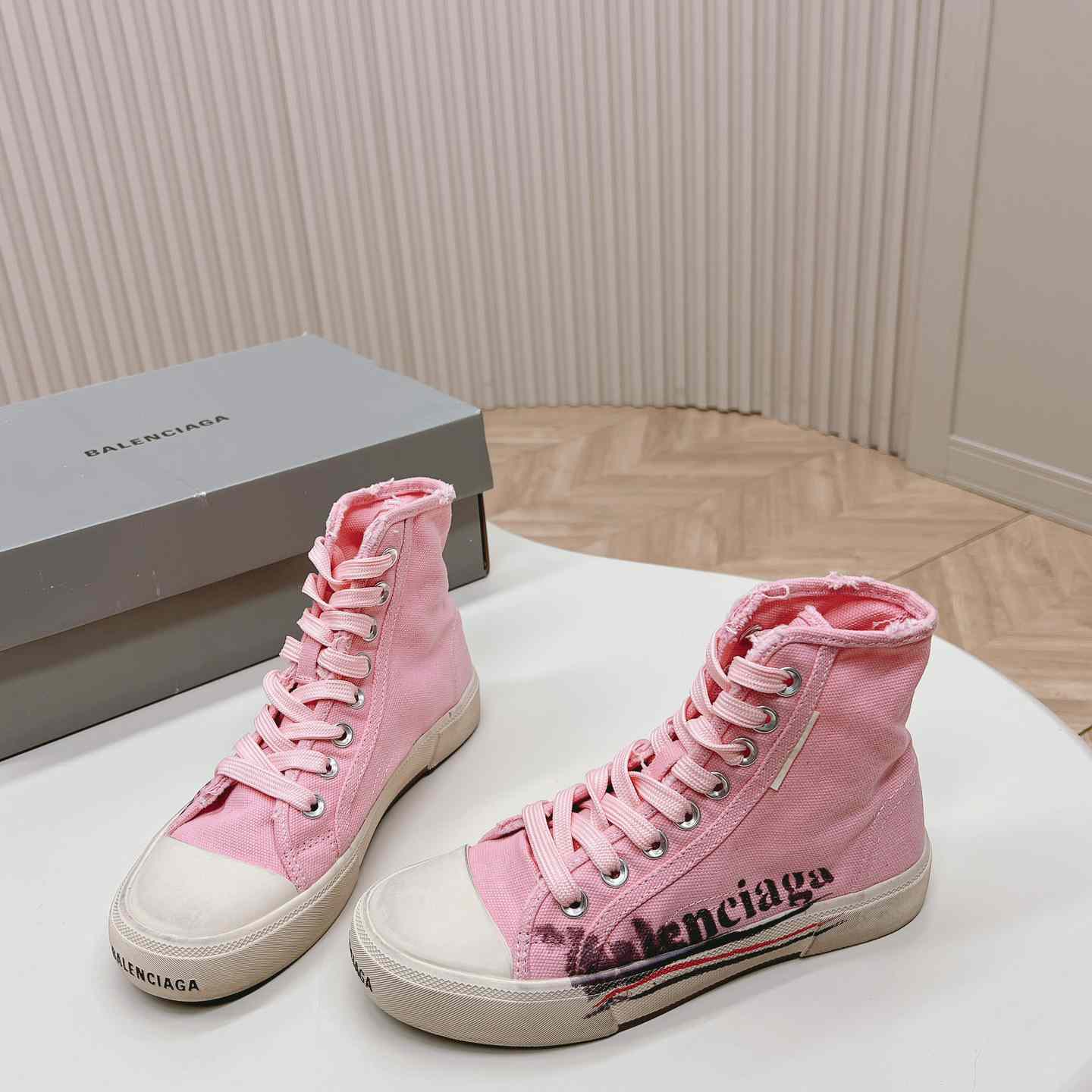 Balenciaga Paris High Top Sneakers - FashionPlug