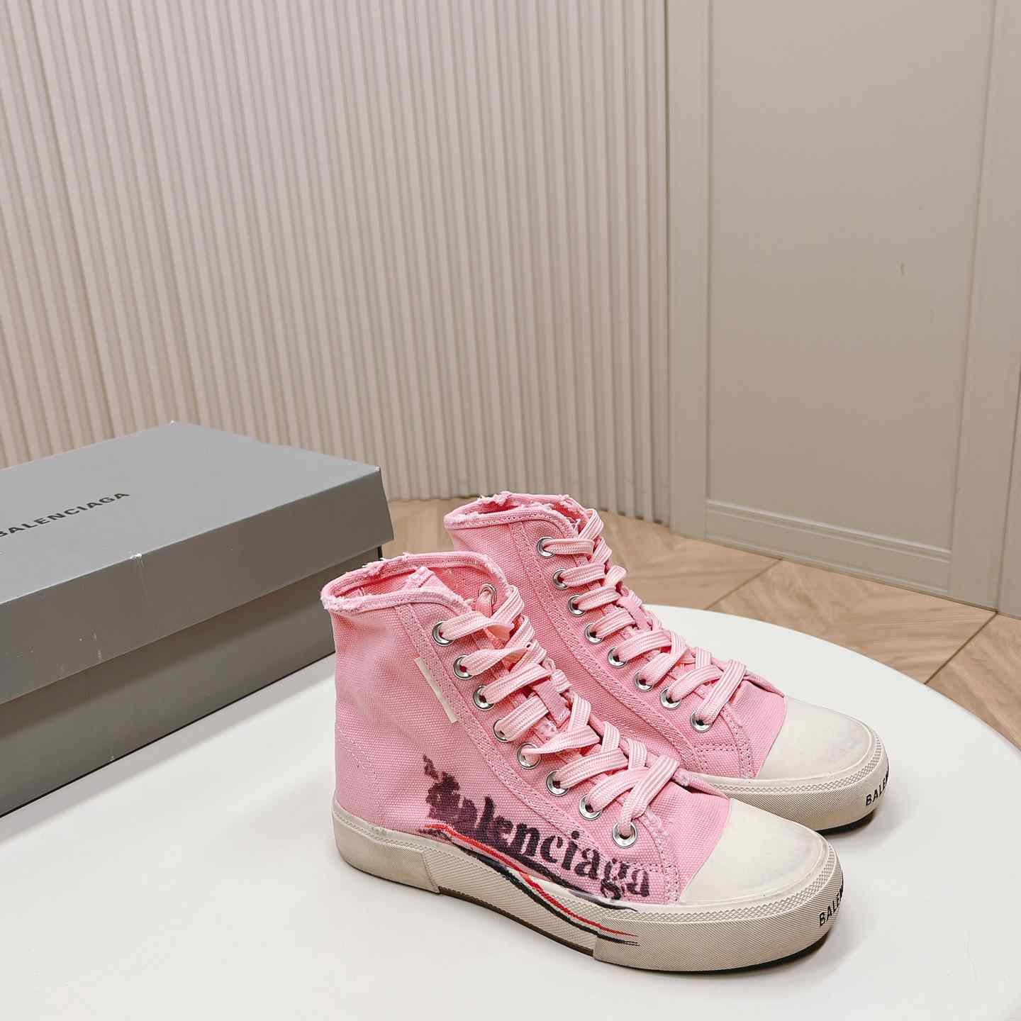 Balenciaga Paris High Top Sneakers - FashionPlug