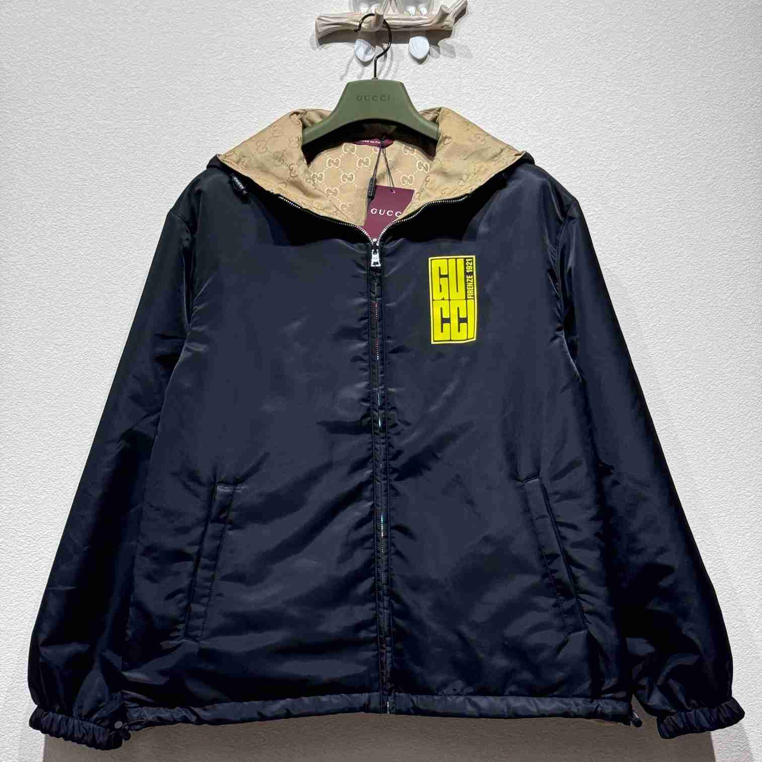 Gucci Reversible Nylon Twill Jacket - FashionPlug