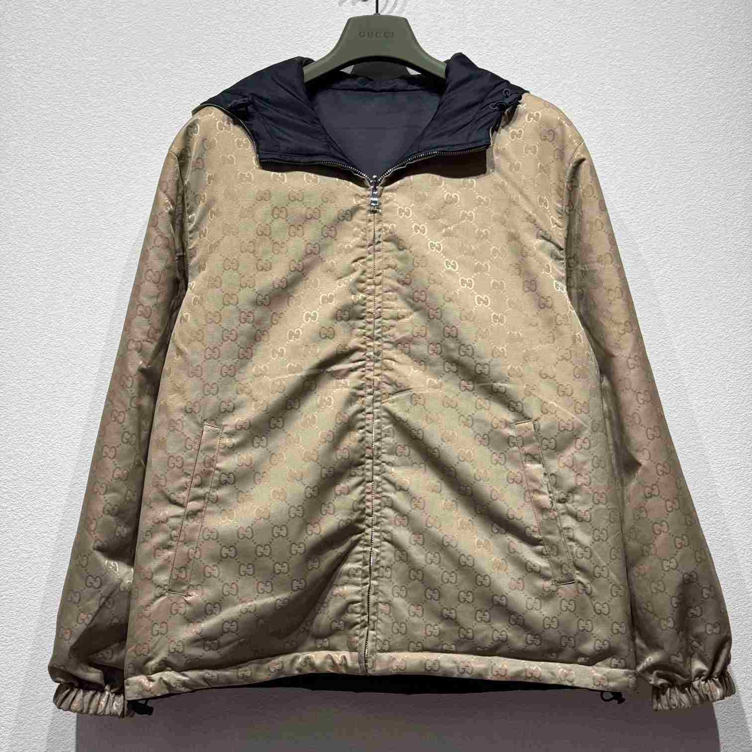 Gucci Reversible Nylon Twill Jacket - FashionPlug