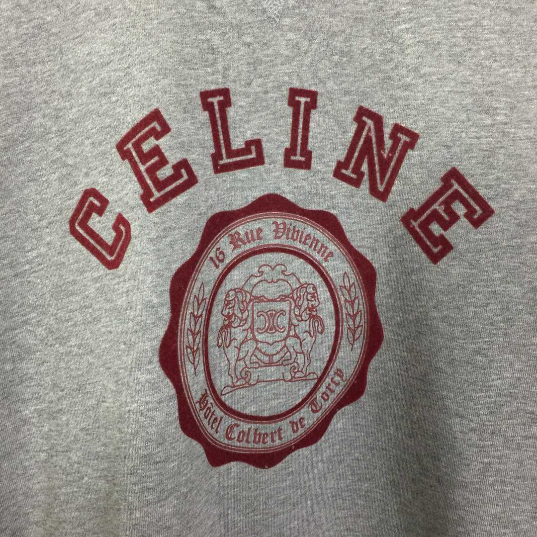 Celine Blason Loose Sweatshirt In Cotton Fleece - FashionPlug