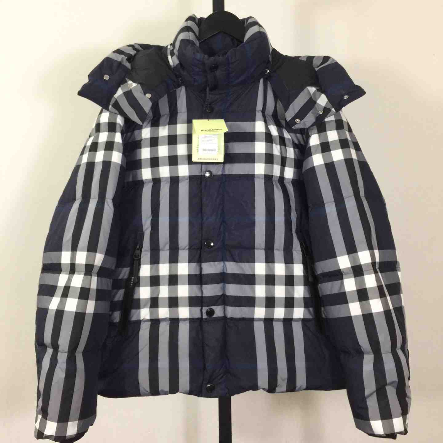 Burberry Check Puffer Jacket - FashionPlug