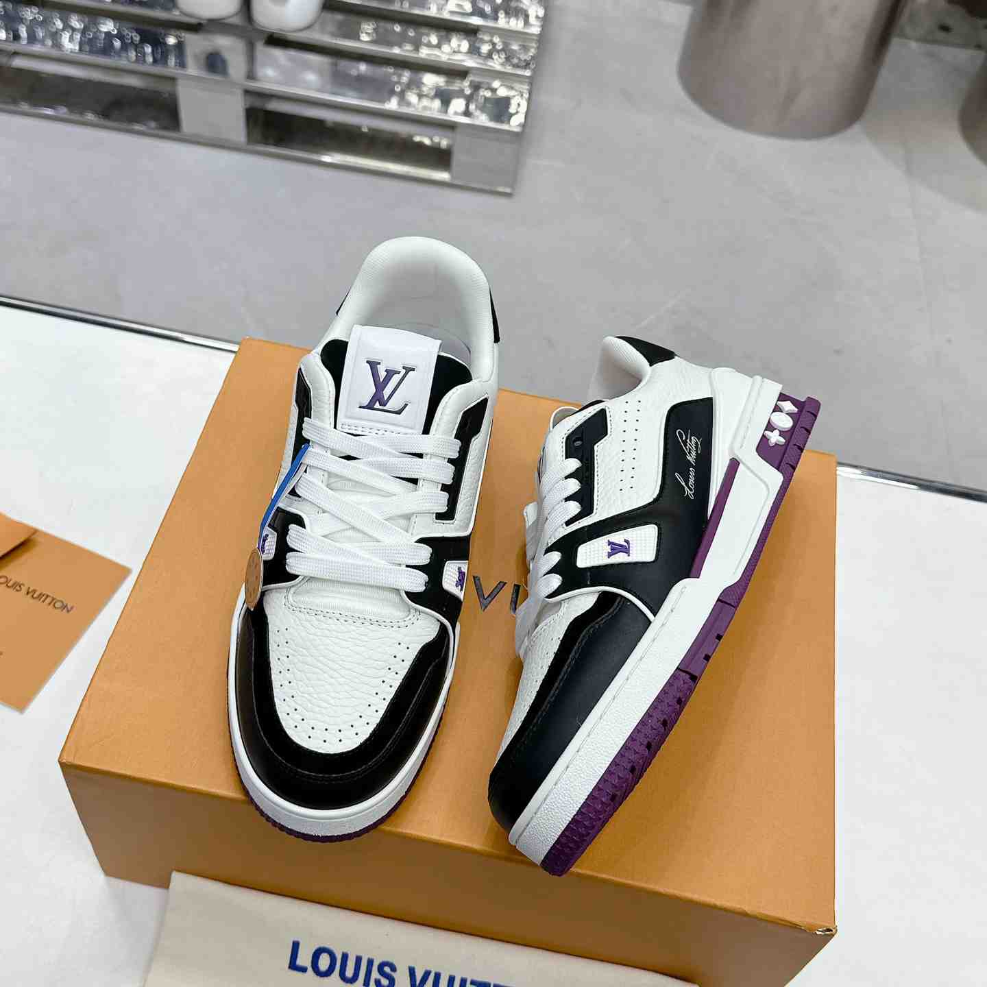 Louis Vuitton LV Trainer Sneaker  1ADDYD - FashionPlug