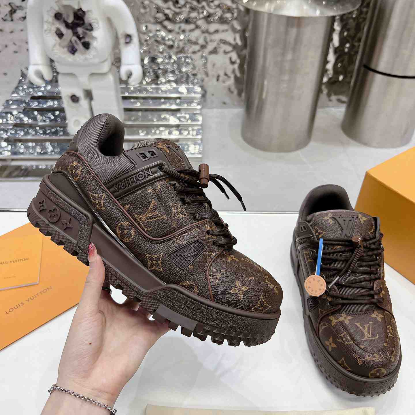 Louis Vuitton LV Trainer Maxi Sneaker - FashionPlug