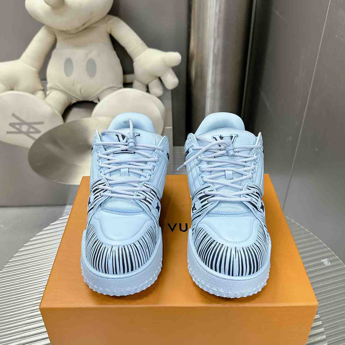 Louis Vuitton LV x Park Seo-Bo LV Trainer Maxi Sneaker   1AD9VE - FashionPlug