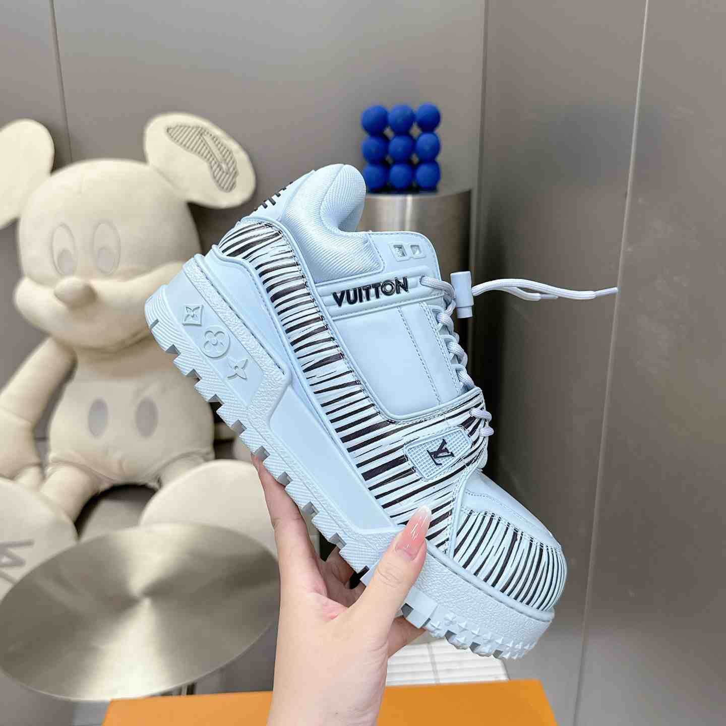Louis Vuitton LV x Park Seo-Bo LV Trainer Maxi Sneaker   1AD9VE - FashionPlug
